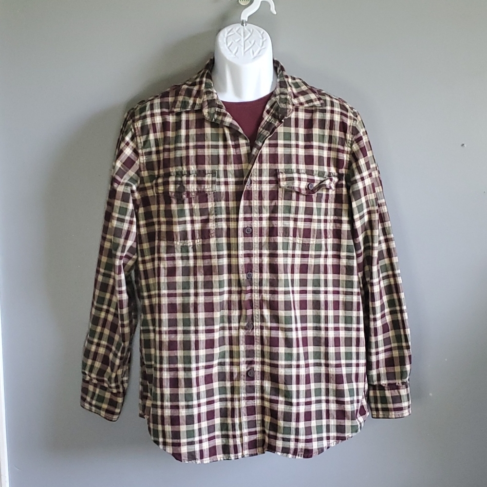 Outdoor Life plaid button down size medium